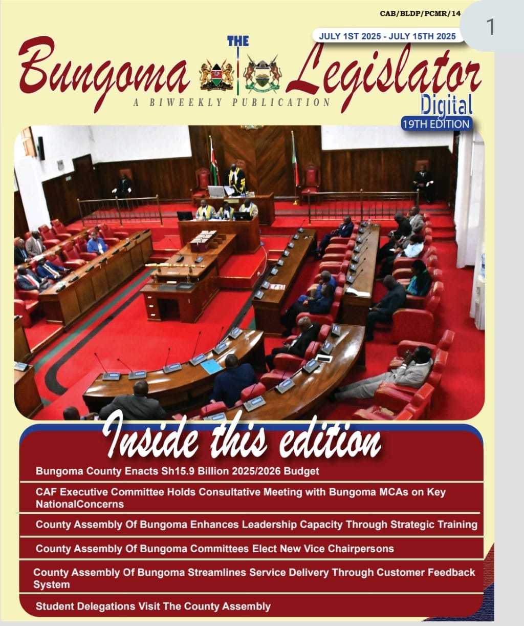 BUNGOMA LEGISLATOR 19TH EDITION