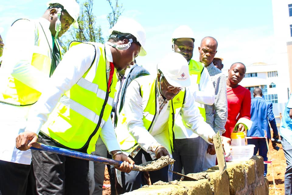 Hon Moses Wetangula lays foundation stone for the construction of debating chambers