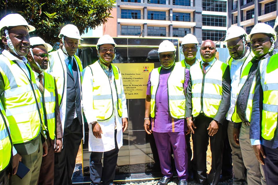 Laying of foundation stone for the construction of Debating Chambers at the County Assembly of Bungoma