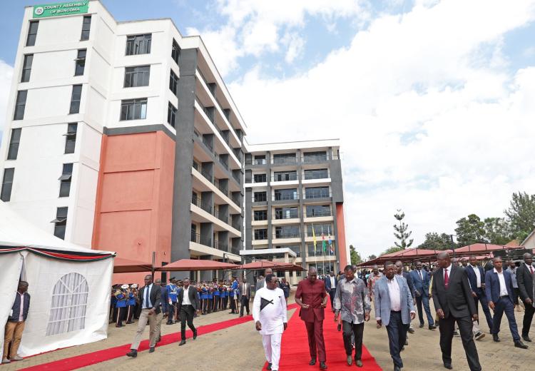 Launch of the County Assembly of Bungoma Administration block by H.E. President William Ruto