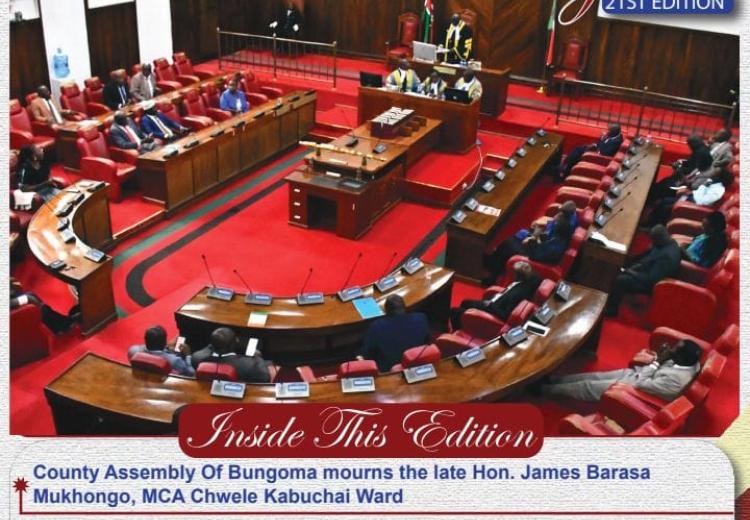BUNGOMA LEGISLATOR 21ST EDITION (August 1st, 2025 - August 15th, 2025) E-NEWSLETTER