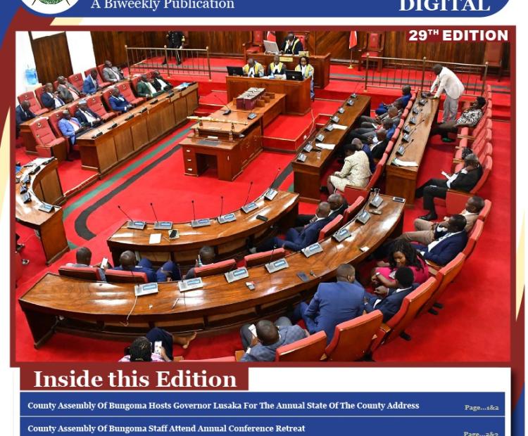 BUNGOMA LEGISLATOR 29TH EDITION E-NEWSLETTER