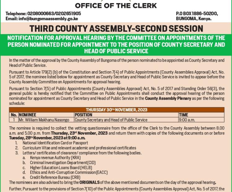 PUBLIC NOTICE