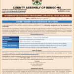 REF: CASB/HR/INT/VOL.I/2026 INTERNSHIP RECRUITMENT PROGRAMME | FINANCIAL YEAR 2025/2026