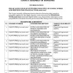 TENDER NOTICE